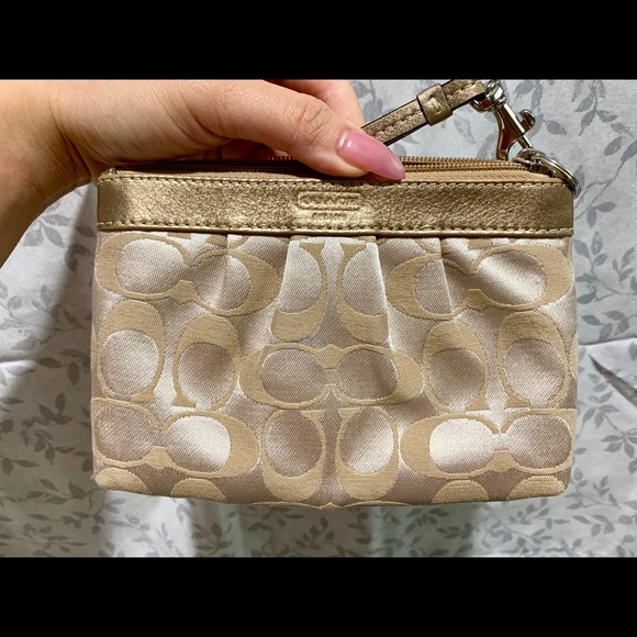 Gold Coach Wristlet - Picture 2 of 4